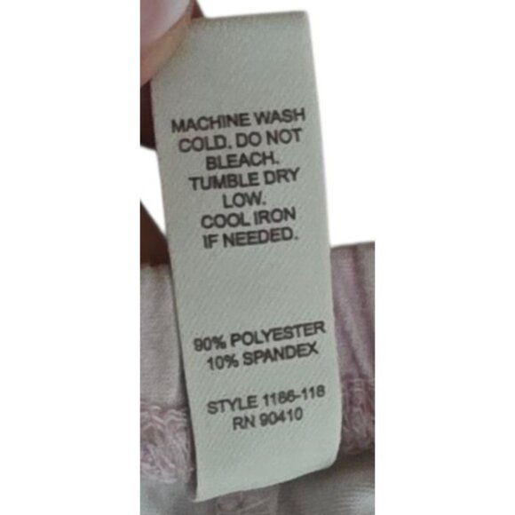 Laura Ashley Vertical Striped Soft Lounge Pajama Pants Womens Size XL Pink - Picture 7 of 8